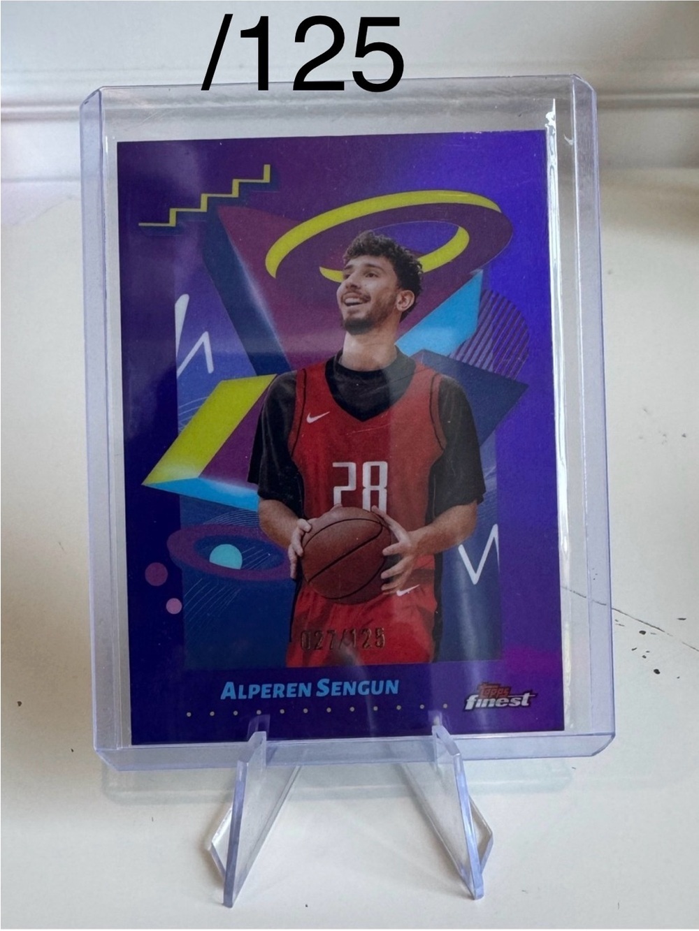 🏀 2025 Alperen Sengun Topps Finest Prizm Refractor /125 Houston Rockets SSP 🔥